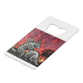 Red Sky Armadillos Creditkaart Flessenopener (Achterkant Gekanteld)