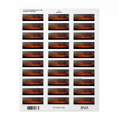 Red Sky bij nacht Etiket (Full Sheet)