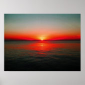 Red Sky bij nacht Poster (Voorkant)