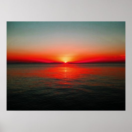 Red Sky bij nacht Poster (Voorkant)