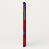 Red Sky Blue Leaves Case-Mate iPhone Case (Achterkant/links)
