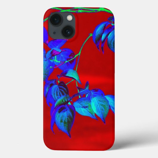 Red Sky Blue Leaves iPad Mini hoesje (Achterkant)