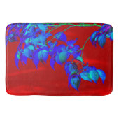 Red Sky Blue leves Bath Mat (Voorkant)