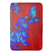 Red Sky Blue leves Bath Mat (Voorkant Verticaal)