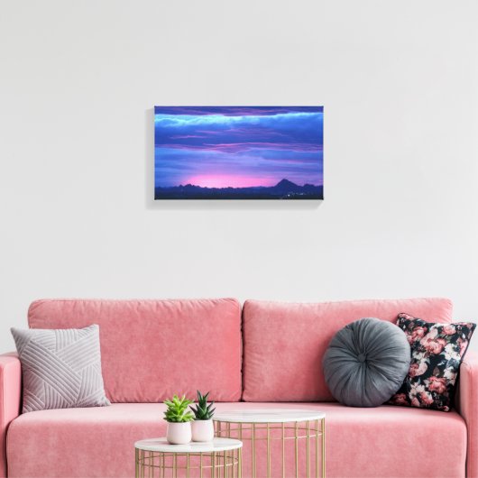Red Sky- Canvas Afdruk (Insitu (Woonkamer))