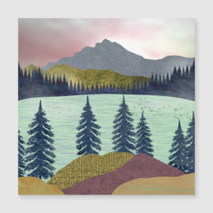 Red Sky Lake Landscape