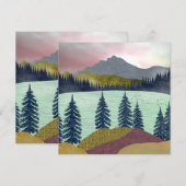 Red Sky Lake Landscape (Voorkant / Achterkant)