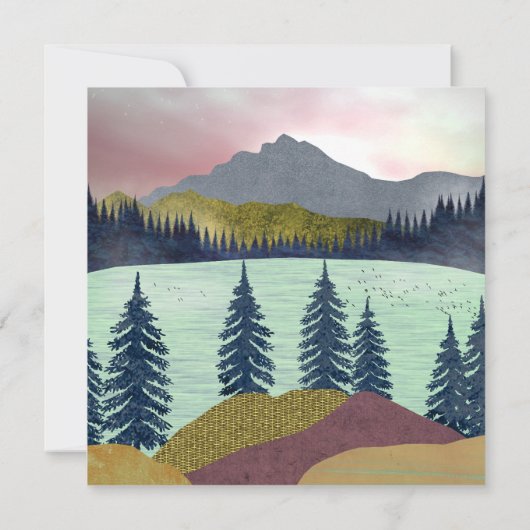 Red Sky Lake Landscape (Achterkant)