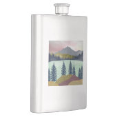 Red Sky Lake Landscape Flacon (Rechts)