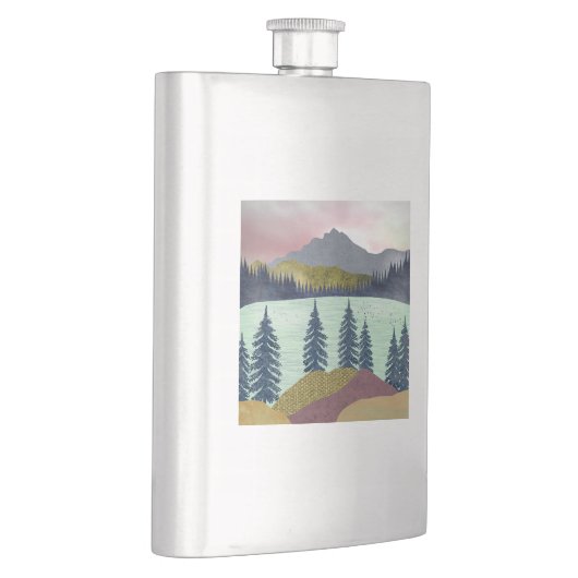 Red Sky Lake Landscape Flacon (Rechts)