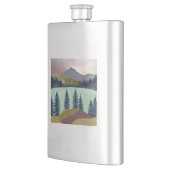 Red Sky Lake Landscape Flacon (Links)