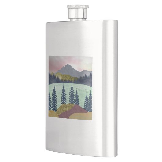 Red Sky Lake Landscape Flacon (Links)