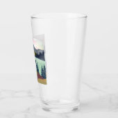 Red Sky Lake Landscape Glas (Links)