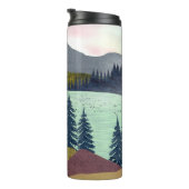 Red Sky Lake Landscape Thermosbeker (Geroteerd rechts)