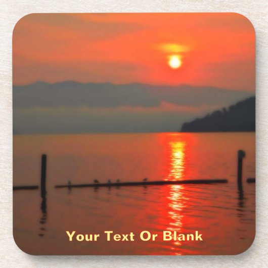 Red Sky om 's morgens Bier Onderzetter (Voorkant)