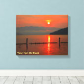 Red Sky om 's morgens Canvas Afdruk (Insitu (Houten vloer))