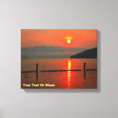 Red Sky om 's morgens Canvas Afdruk (Voorkant)