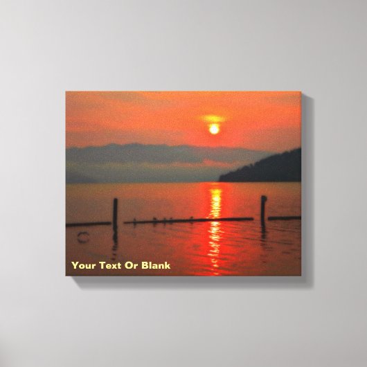 Red Sky om 's morgens Canvas Afdruk (Voorkant)