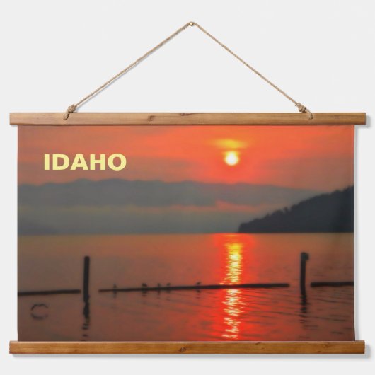 Red Sky om 's morgens Hangend Wandkleed (Voorkant)