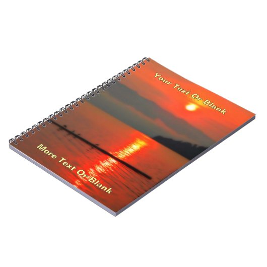 Red Sky om 's morgens Notitieboek (Linkerzijde)