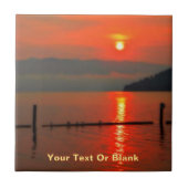 Red Sky om 's morgens Tegeltje (Voorkant)