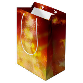 Red Sky op Night Fire Galaxy Birthday Gift Bag Medium Cadeauzakje
