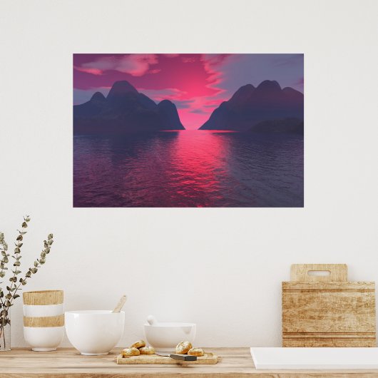 Red Sky Poster (Keuken)