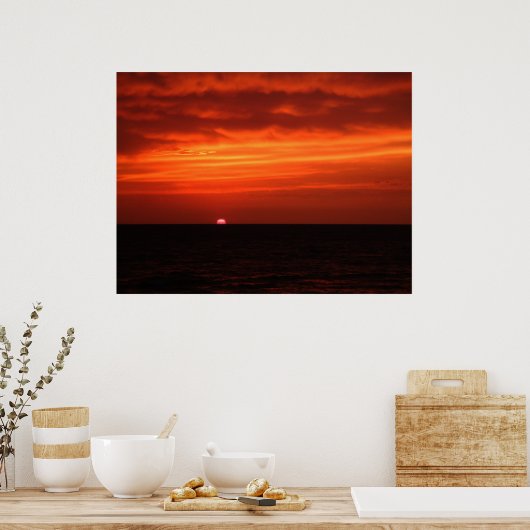 Red Sky Poster (Keuken)