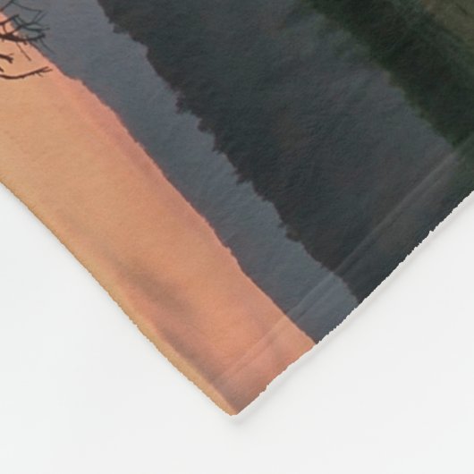 Red Sky Prachtig landschap Fleece Deken (Hoek)