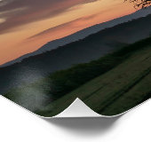 Red Sky Prachtig landschap Perfect Poster (Hoek)