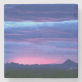 Red Sky - Stenen Onderzetter (Voorkant)