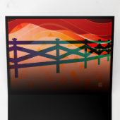 Red Sky Trifold Card Drieluik Kaart (Binnenzijde eerst)