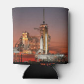 Red Sky voor Space Shuttle Atlantis Lancering Blikjeskoeler (Achterkant)