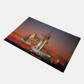 Red Sky voor Space Shuttle Atlantis Lancering Deurmat (Schuin)