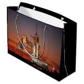 Red Sky voor Space Shuttle Atlantis Lancering Groot Cadeauzakje (Achterkant Gekanteld)