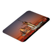 Red Sky voor Space Shuttle Atlantis Lancering Magneet (Linkerzijde)