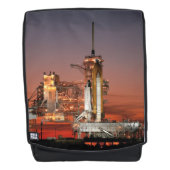 Red Sky voor Space Shuttle Atlantis Lancering Rugtassen (Voorkant)