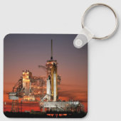 Red Sky voor Space Shuttle Atlantis Lancering Sleutelhanger (Achterkant)
