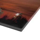 Red Sky voor Space Shuttle Atlantis Lancering Snijplank (Hoek)
