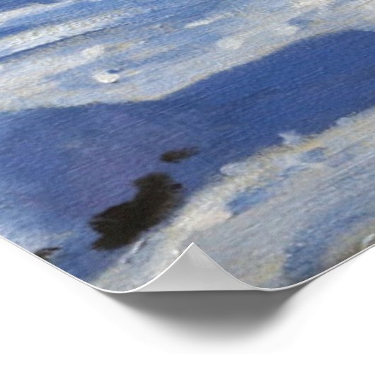 Red sledge Lomberdale Hall Derbyshire 2014 Poster (Hoek)