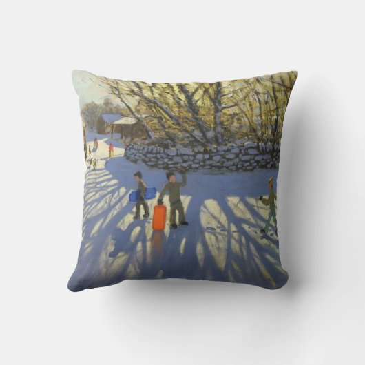 Red sledge Monyash Derbyshire Kussen (Achterkant)