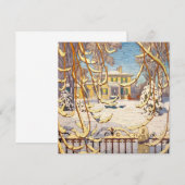 Red Sleigh House, Winter | Lawren Harris | (Voorkant / Achterkant)