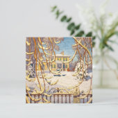 Red Sleigh House, Winter | Lawren Harris | (Staand voorkant)