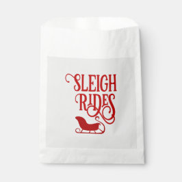 Red Sleigh Rides Holiday Bedankzakje