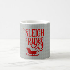 Red Sleigh Rides Holiday Koffiemok