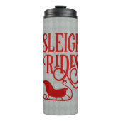 Red Sleigh Rides Holiday Thermosbeker (Voorkant)