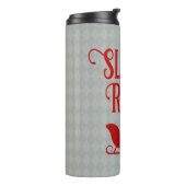 Red Sleigh Rides Holiday Thermosbeker (Gedraaid links)