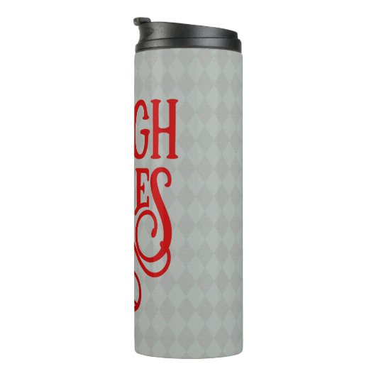 Red Sleigh Rides Holiday Thermosbeker (Geroteerd rechts)