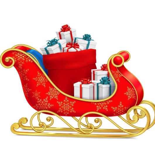 Red Sleigh Stone Onderzetter