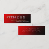 Red Slim Unique Personal Trainer Visitekaartje (Voorkant / Achterkant)